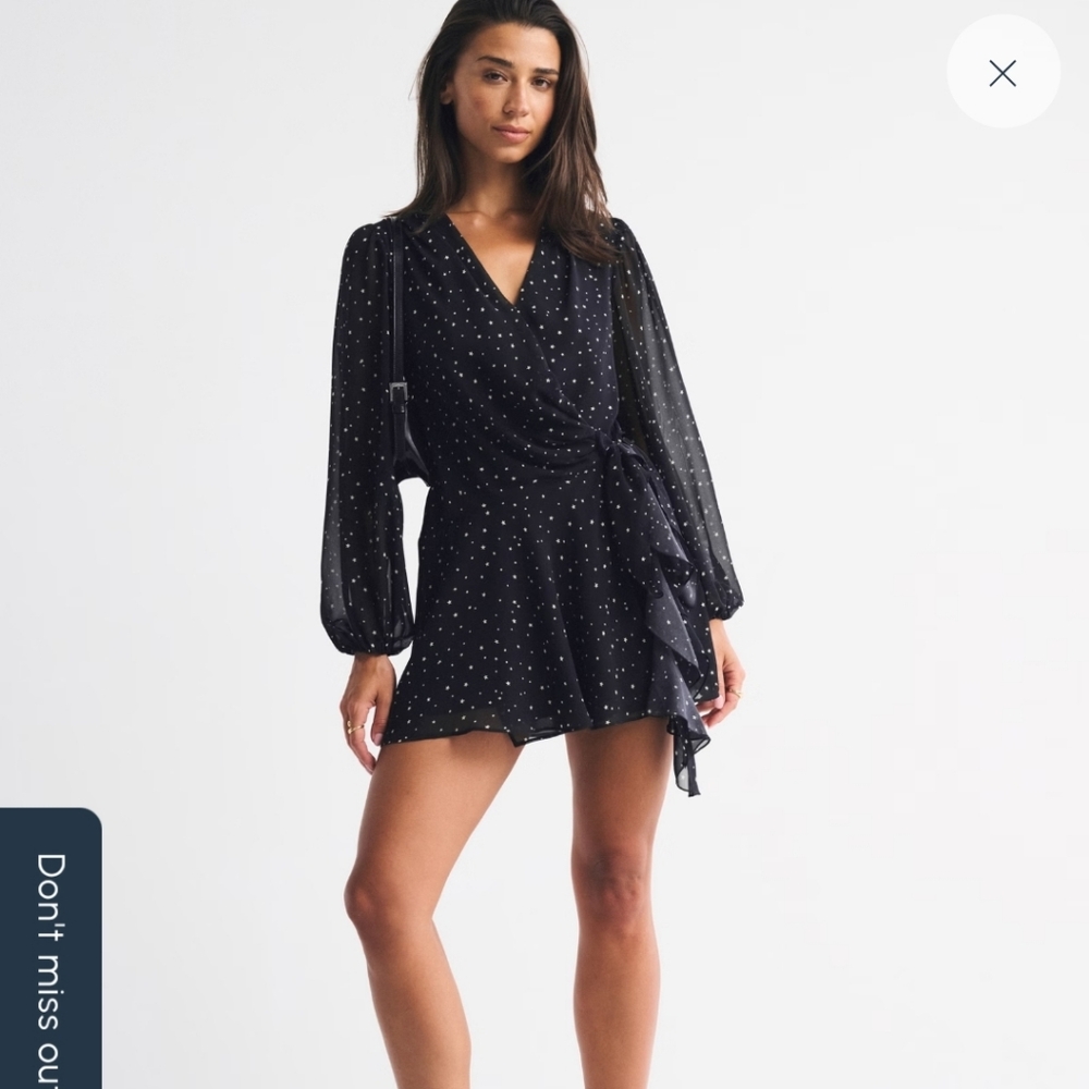 Black Abercrombie Wrap Dress